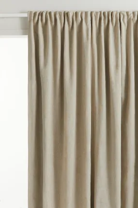 1-pack wide blackout lyocell-blend curtain - Beige - Home All | H&M GB