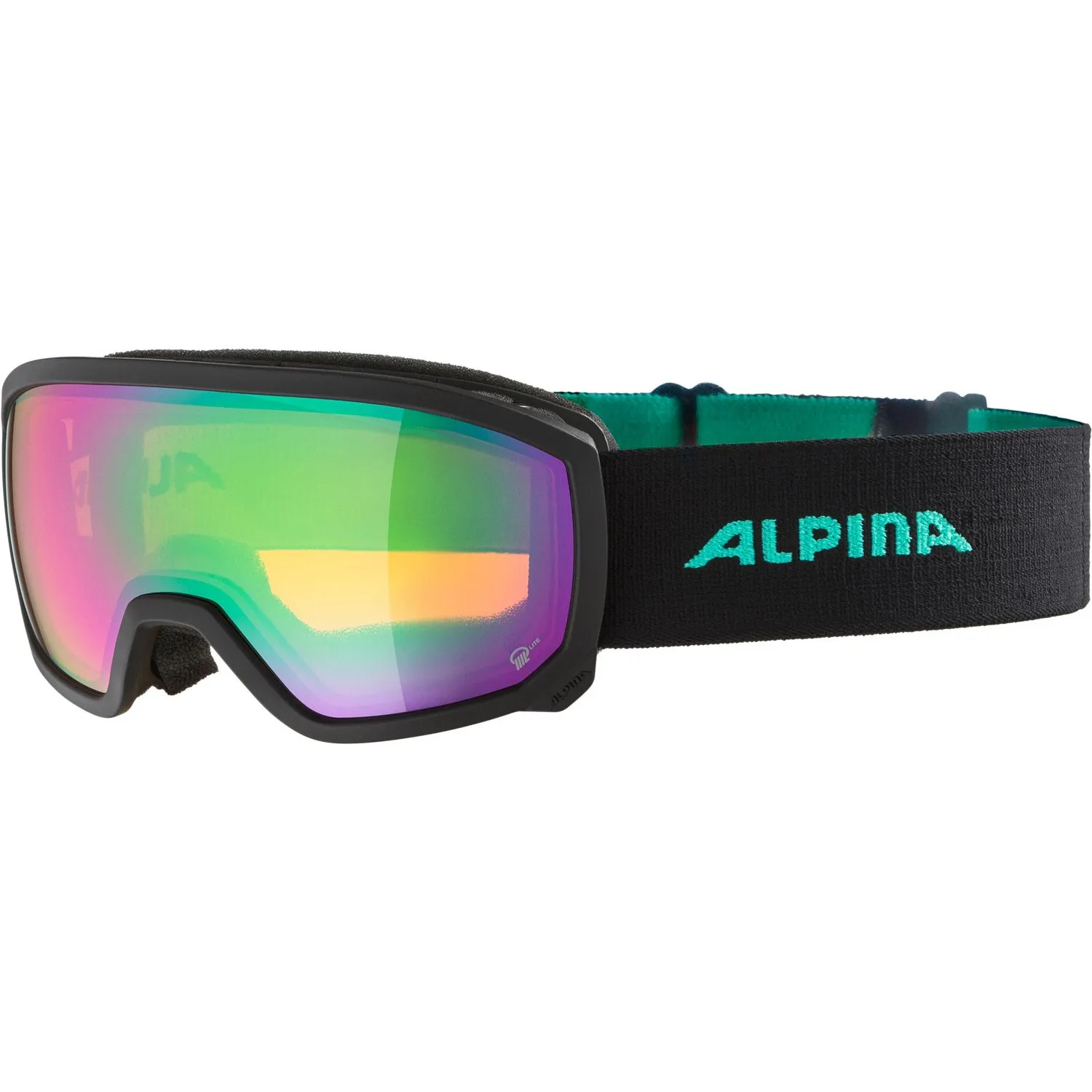 Alpina - Scarabeo Jr. Q-Lite Ski Goggles Kids black turquoise matt