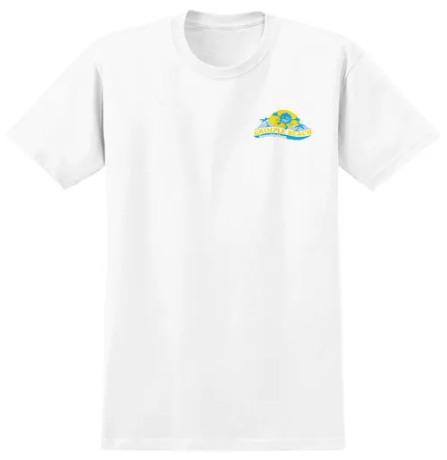 Anti Hero Skateboards Shirt Grimple Beach White