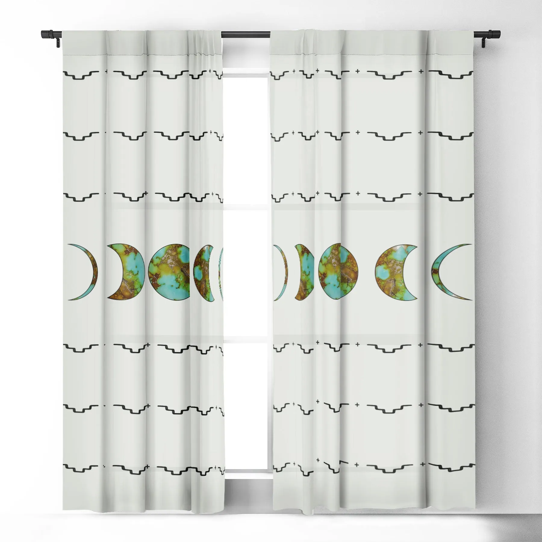 Aztec Moon Blackout Window Curtains (DS) DD