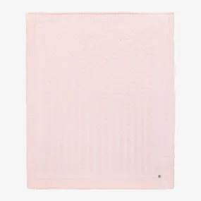 Baby Girls Pink Knitted Blanket (98cm)