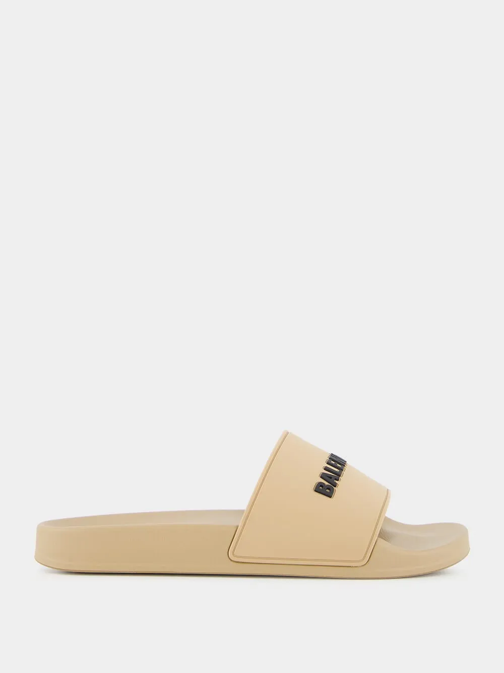 Beige Pool Slide Sandals