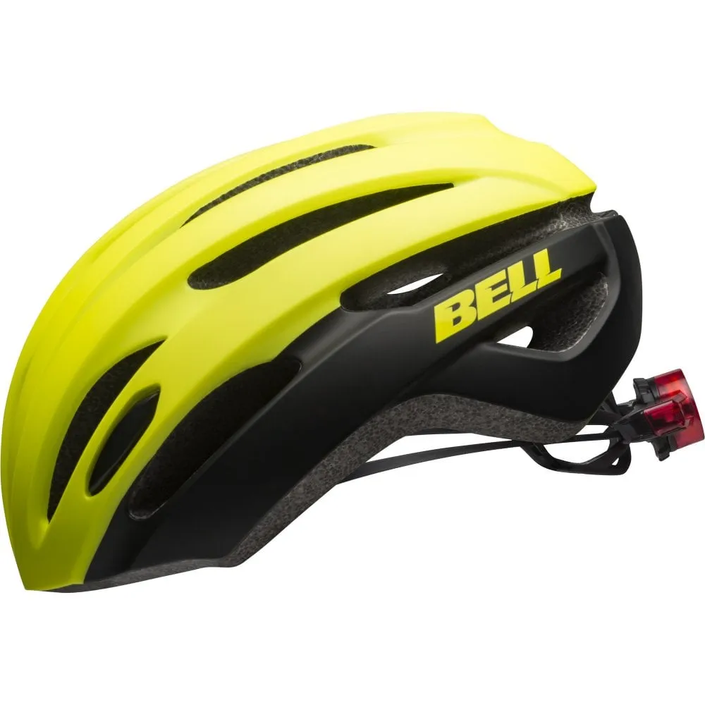 Bell Avenue LED MIPS Road Helmet - Matt Gloss Hi Viz-Black