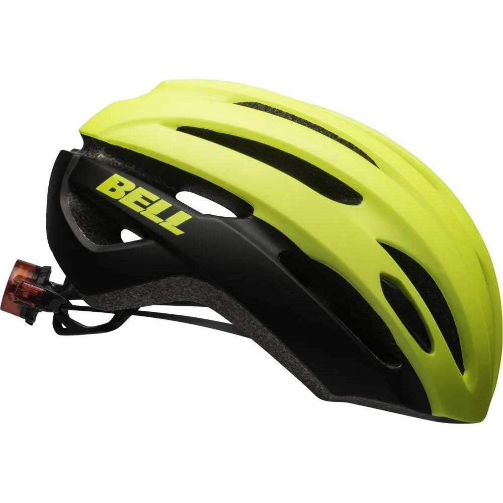 Bell Avenue LED MIPS Road Helmet - Matt Gloss Hi Viz-Black