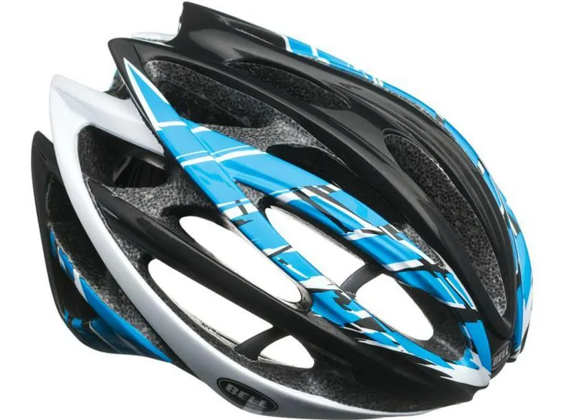 Bell Gage Race Road Helmet - Black-Blue-White Burnout