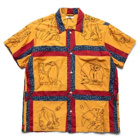 BIRDSONG QUILT SS SHIRT YELLOW MULTI | Bodega