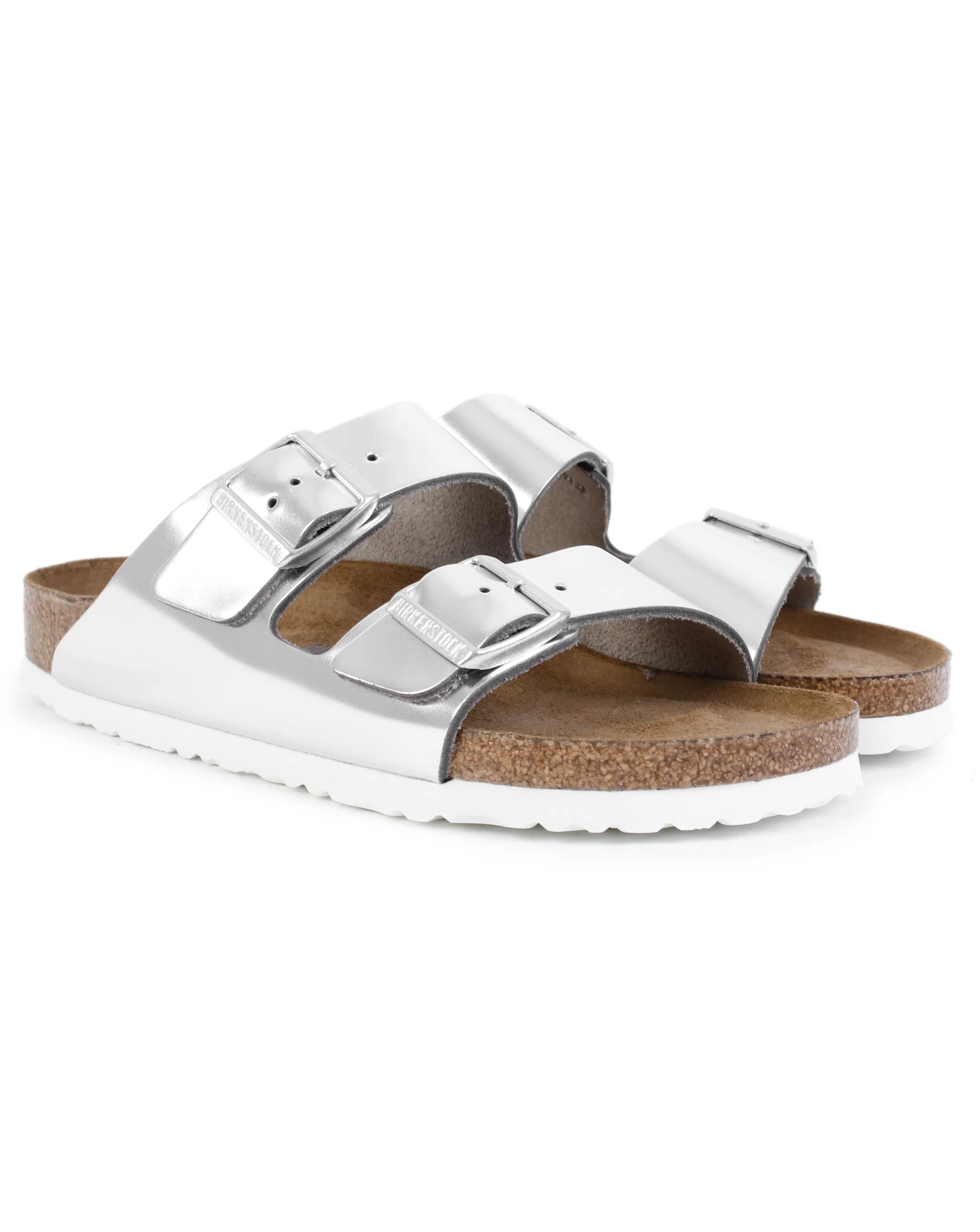 Birkenstock Arizona Leather Two Bar Mules Narrow Width | Simply Be