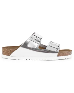 Birkenstock Arizona Leather Two Bar Mules Narrow Width | Simply Be