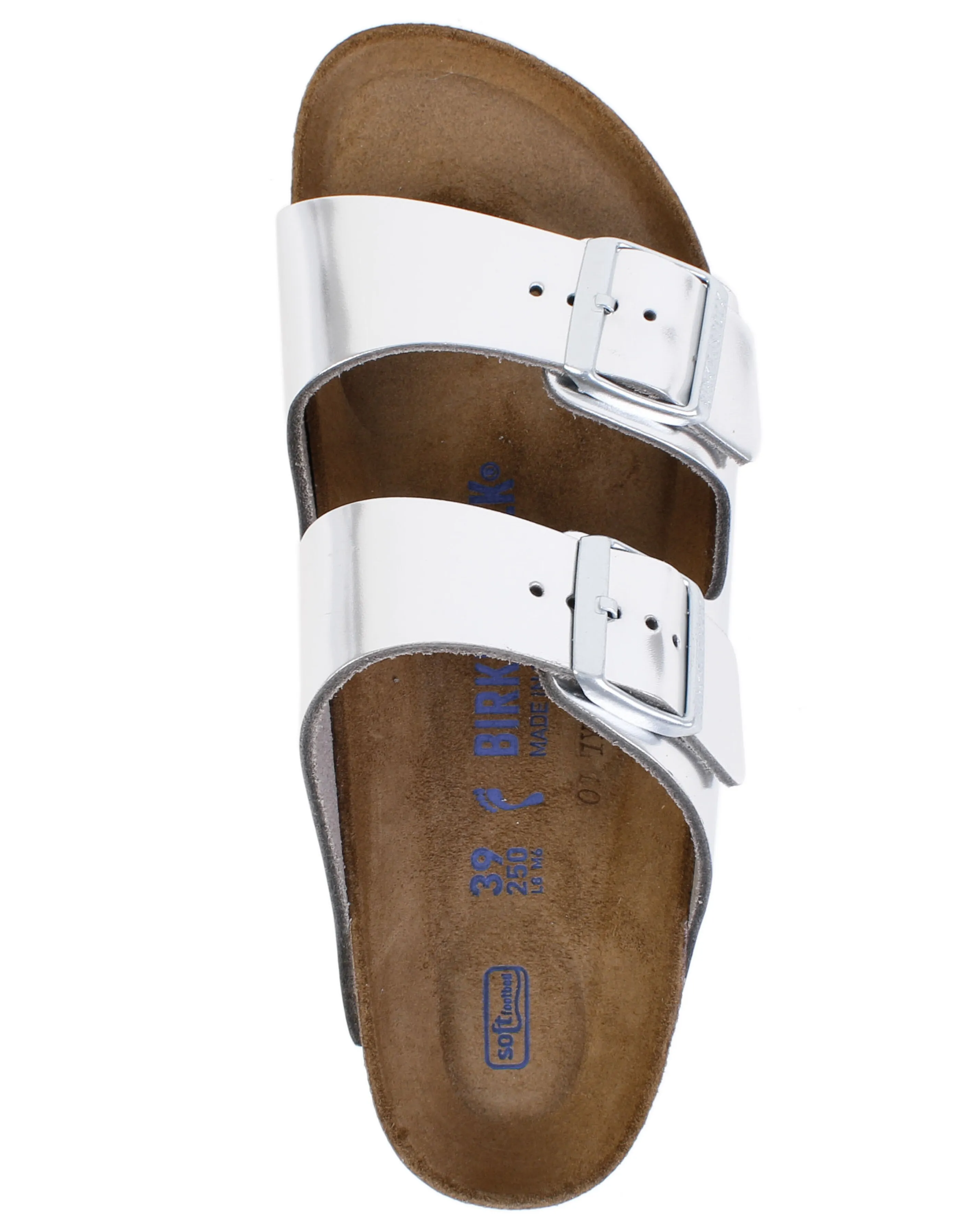 Birkenstock Arizona Leather Two Bar Mules Narrow Width | Simply Be