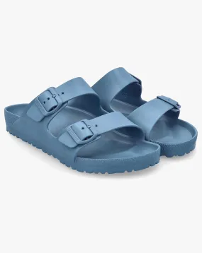 Birkenstock Mens Arizona EVA Elemental Blue Two Bar Mules Standard Width