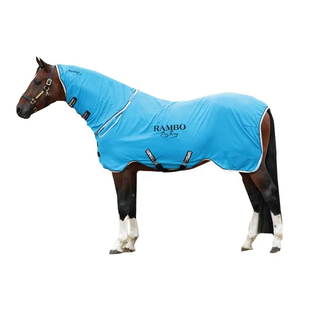 BLANKET RAMBO SUPREME DRY RUG BLUE BLACK WHITE