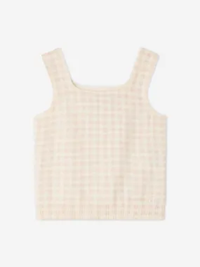 Bonpoint Girls Fabelin Sleeveless Top in Pink