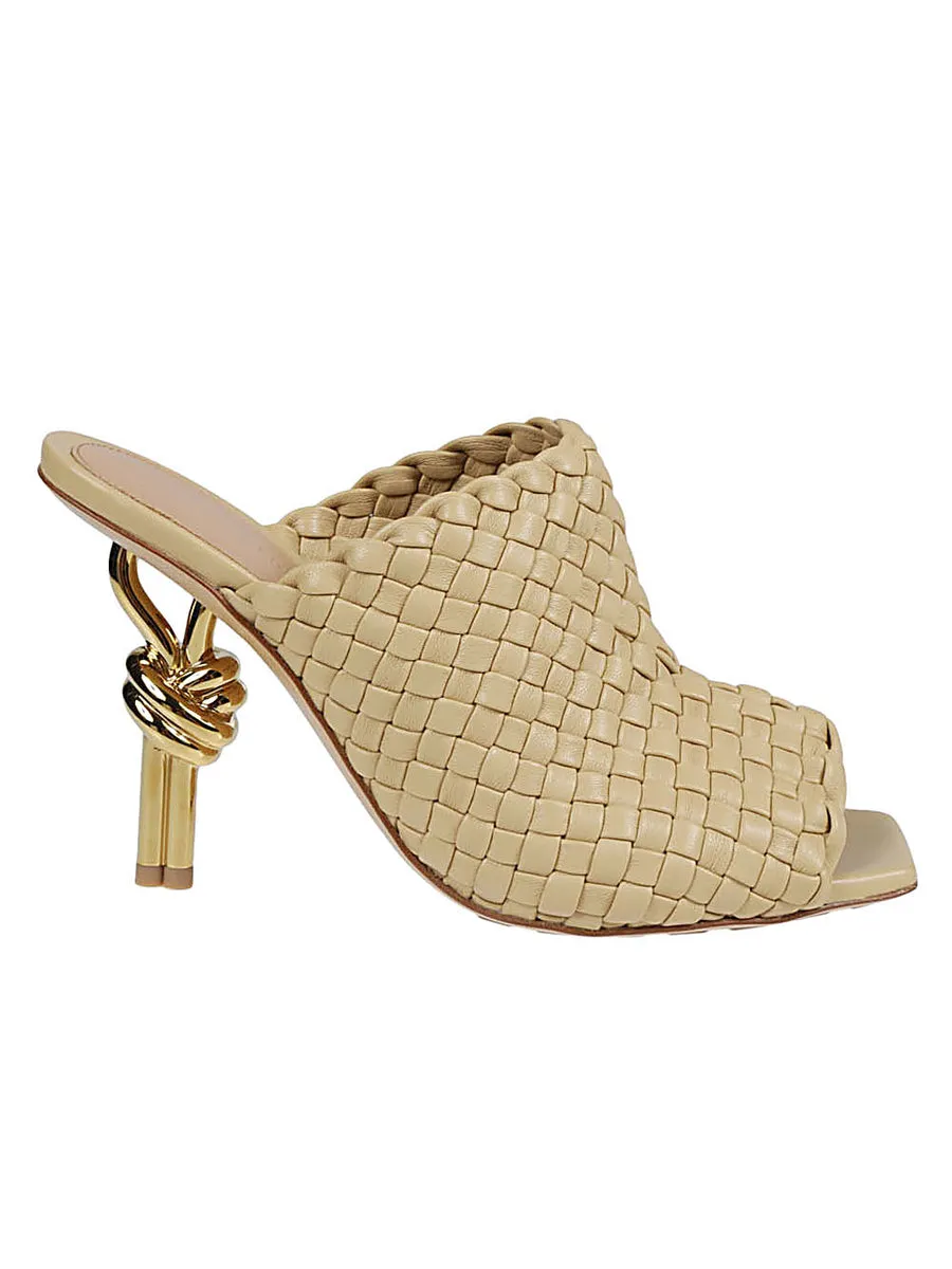 Bottega Veneta    Bottega Veneta Knot Leather Mules