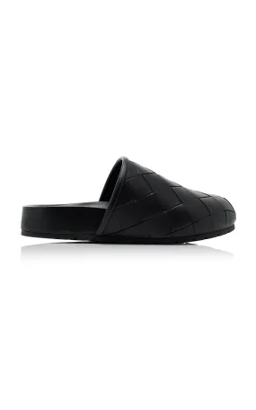 Bottega Veneta Reggie Intrecciato Leather Mules