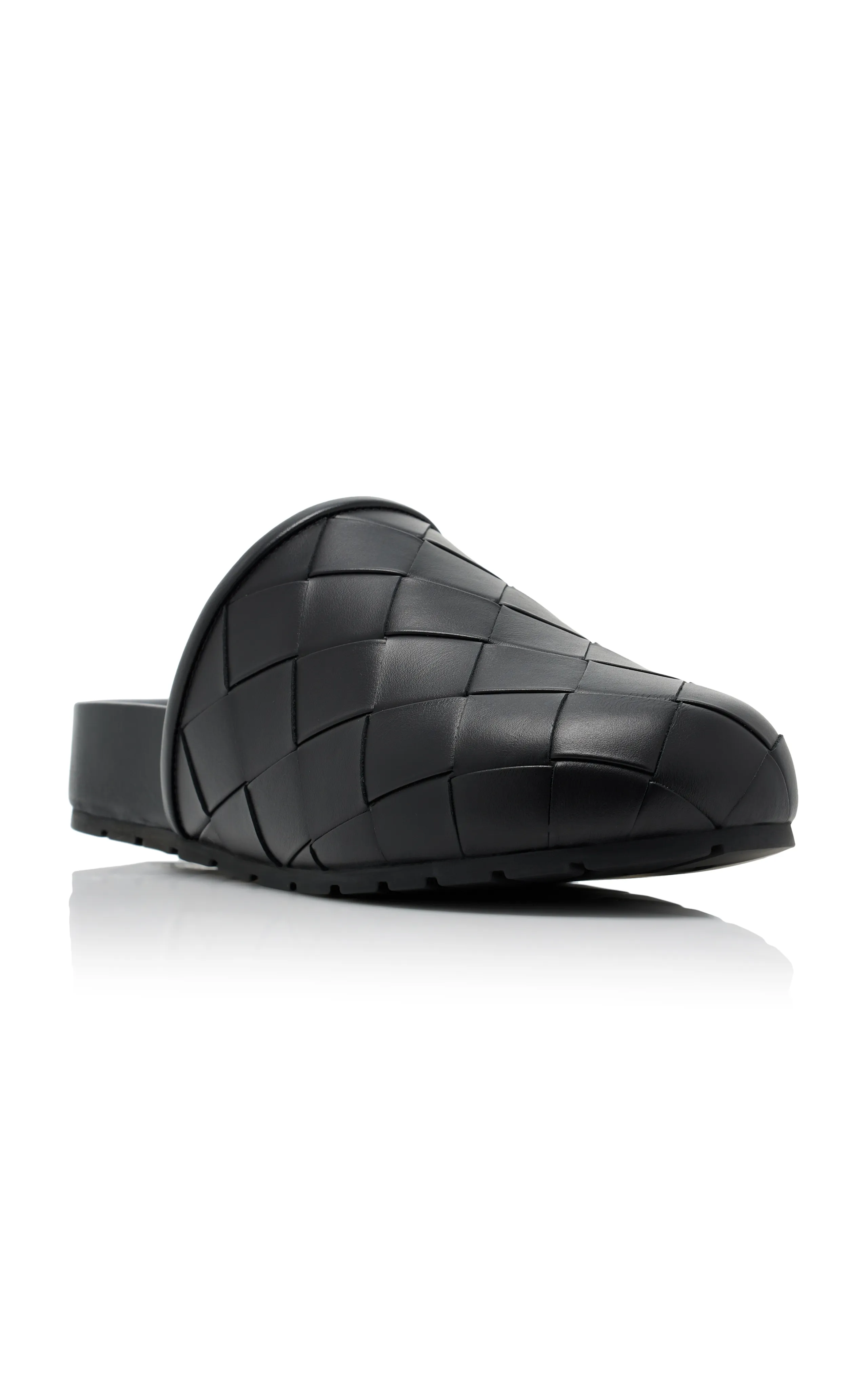 Bottega Veneta Reggie Intrecciato Leather Mules