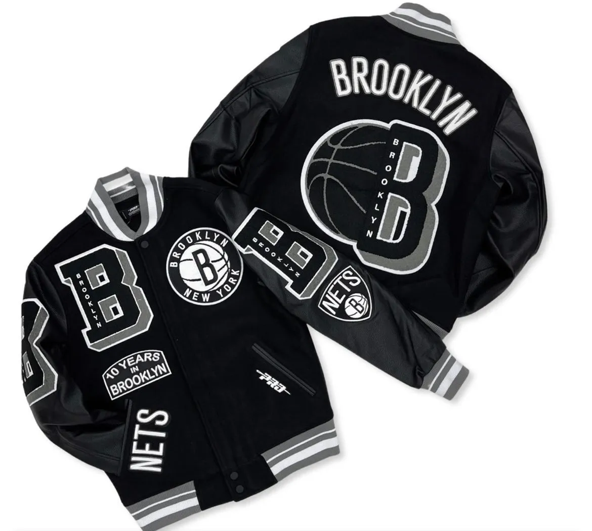 BROOKLYN NETS VARSITY LETTERMAN JACKET