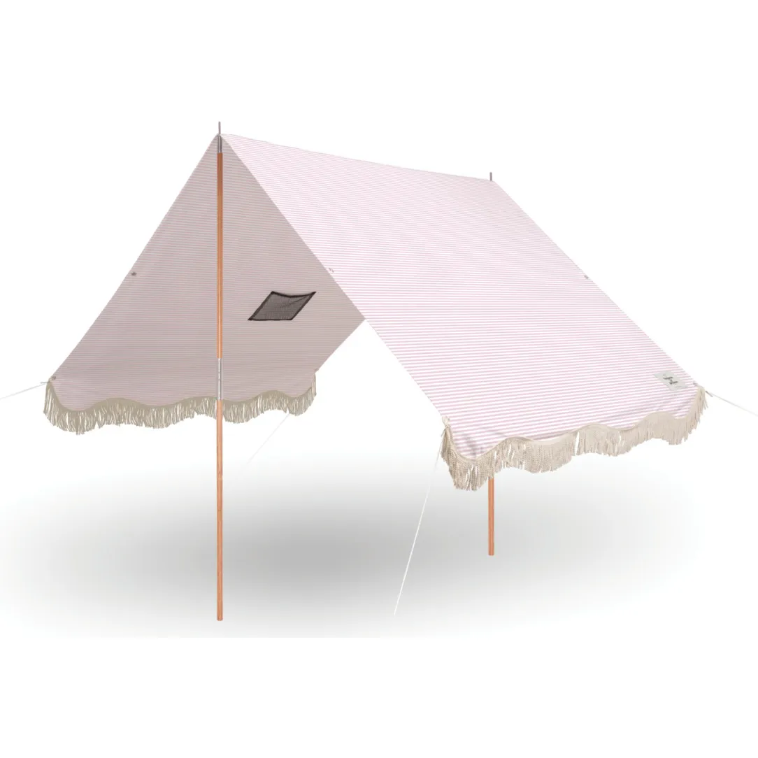 Business & Pleasure Co. Premium Beach Tent, Lauren's Pink Stripe