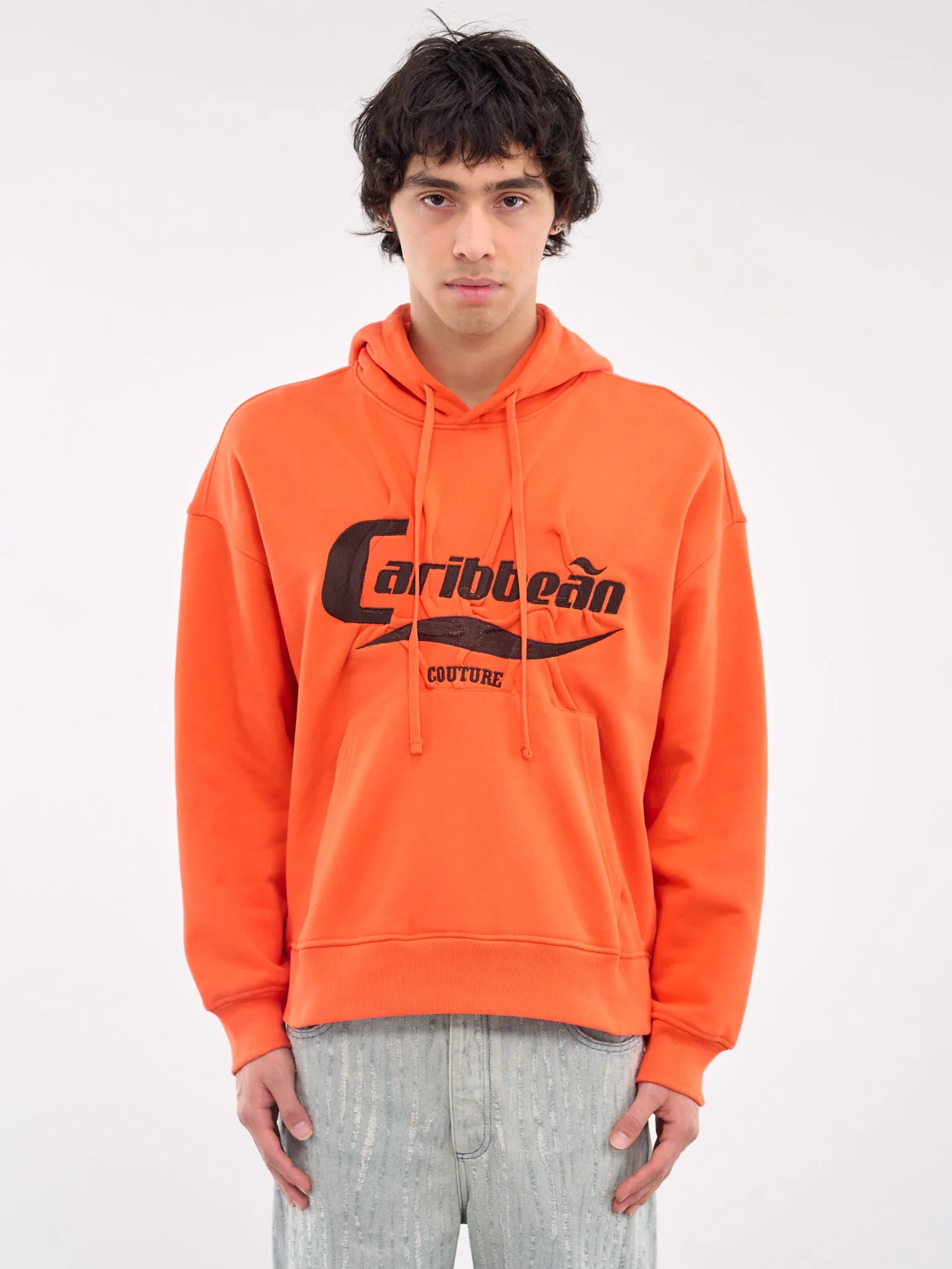 Caribbean Wrinkled Hoodie (242-6025-J024-SUNSET-ORANGE)