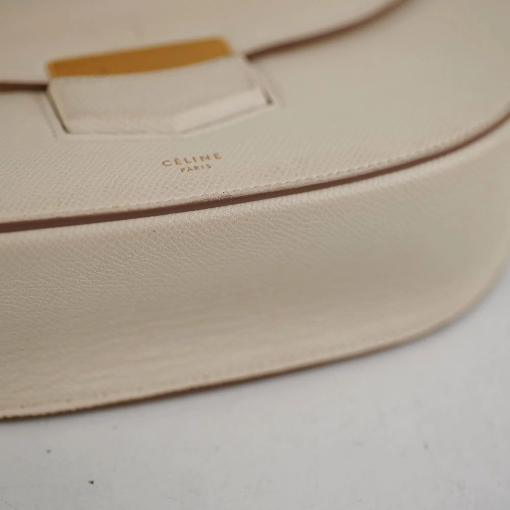 Celine Medium White Shoulder Bag