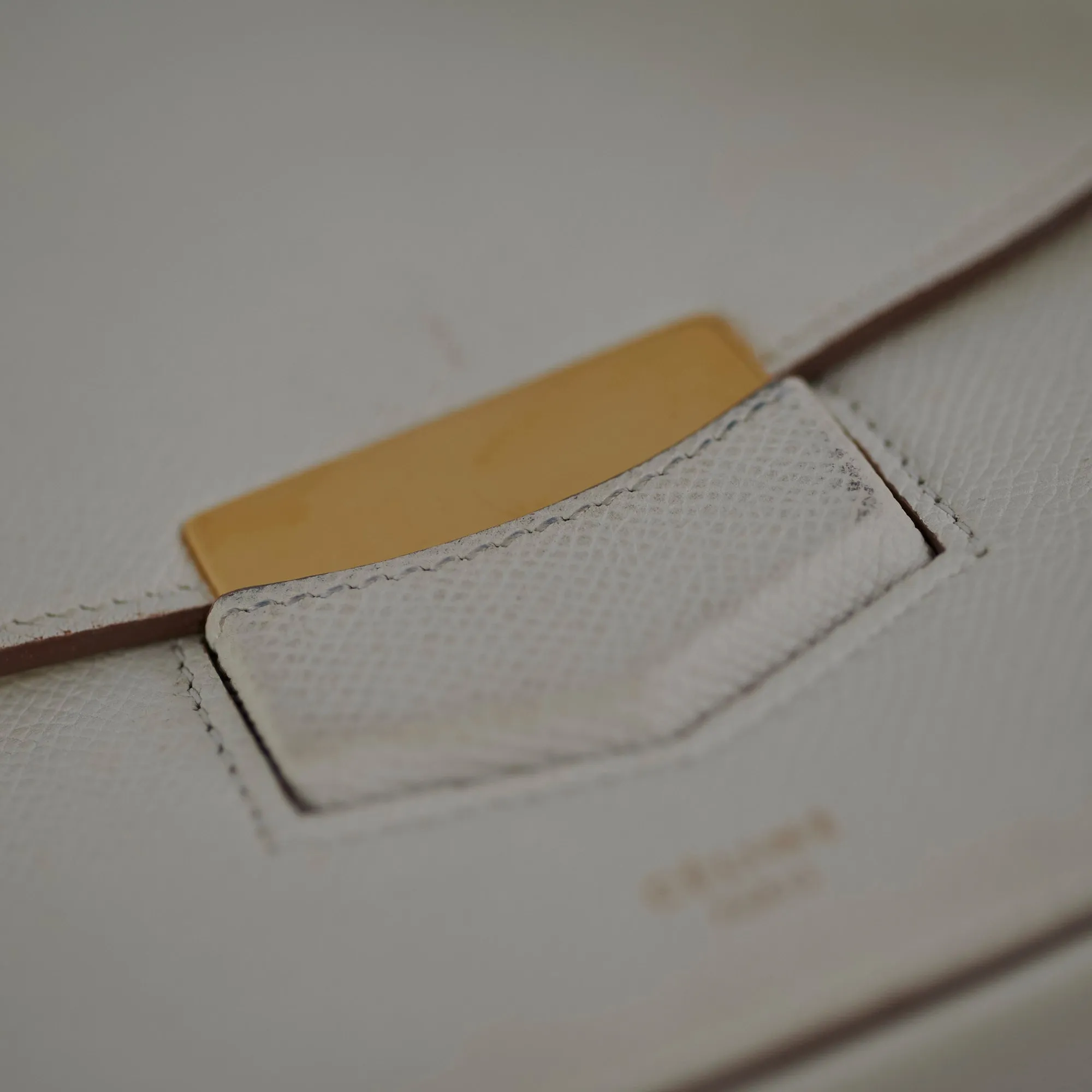 Celine Medium White Shoulder Bag