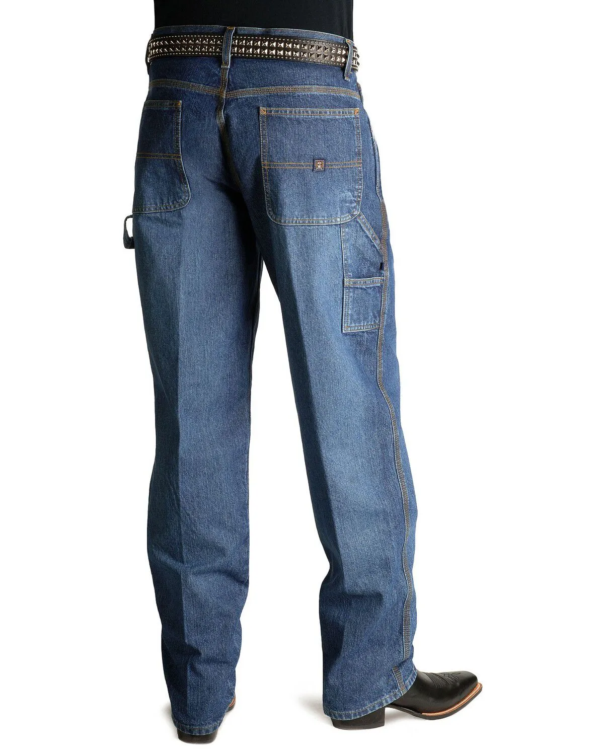 Cinch Men's Blue Vintage Label Utility Fit Tapered Loose Fit Jeans