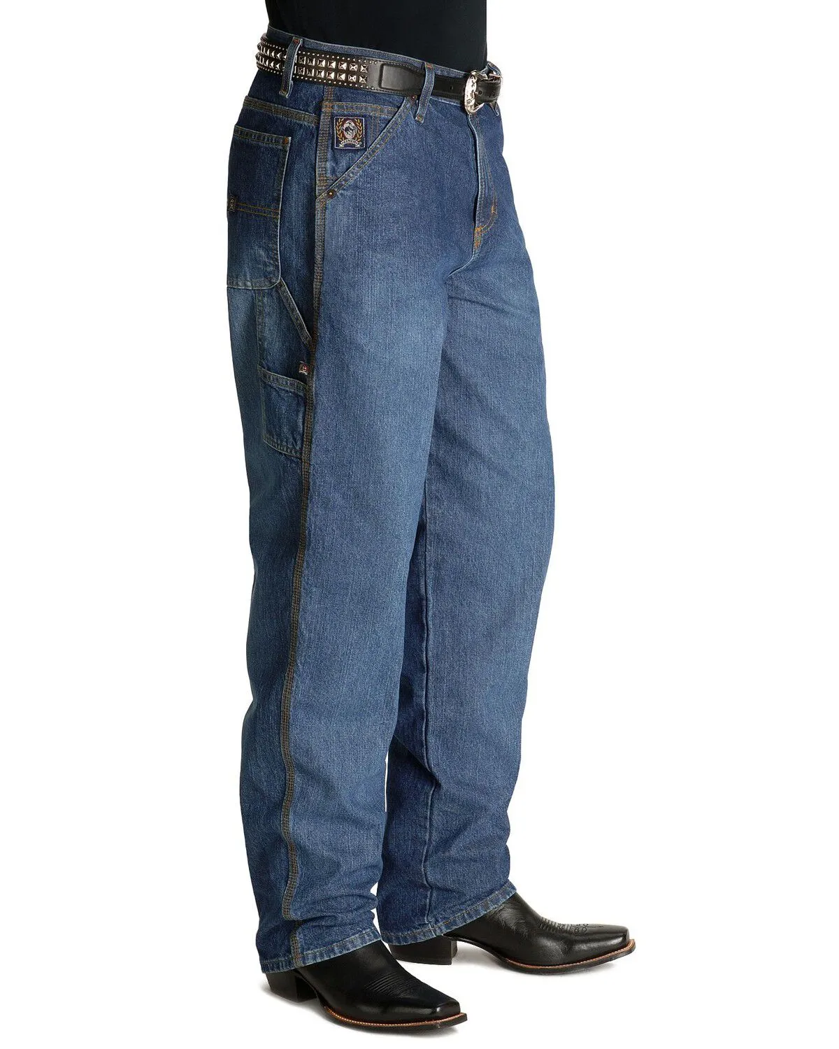 Cinch Men's Blue Vintage Label Utility Fit Tapered Loose Fit Jeans