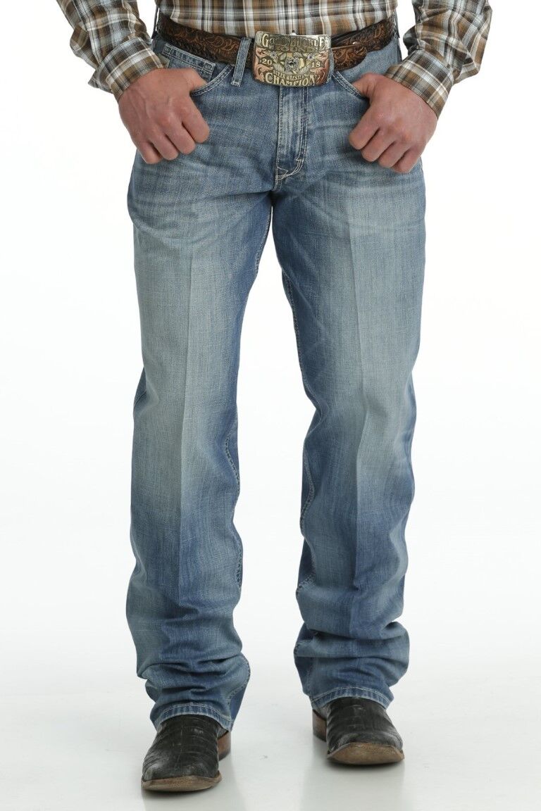 Cinch Men's Sawyer Loose Fit Jeans in Medium Stonewash