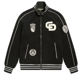 Criminal Damage Towelling Track Jacket - Black