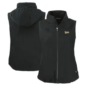 Cutter & Buck  Vanderbilt Commodores Women's Black Vault Charter Eco Recycled Full-Zip Vest