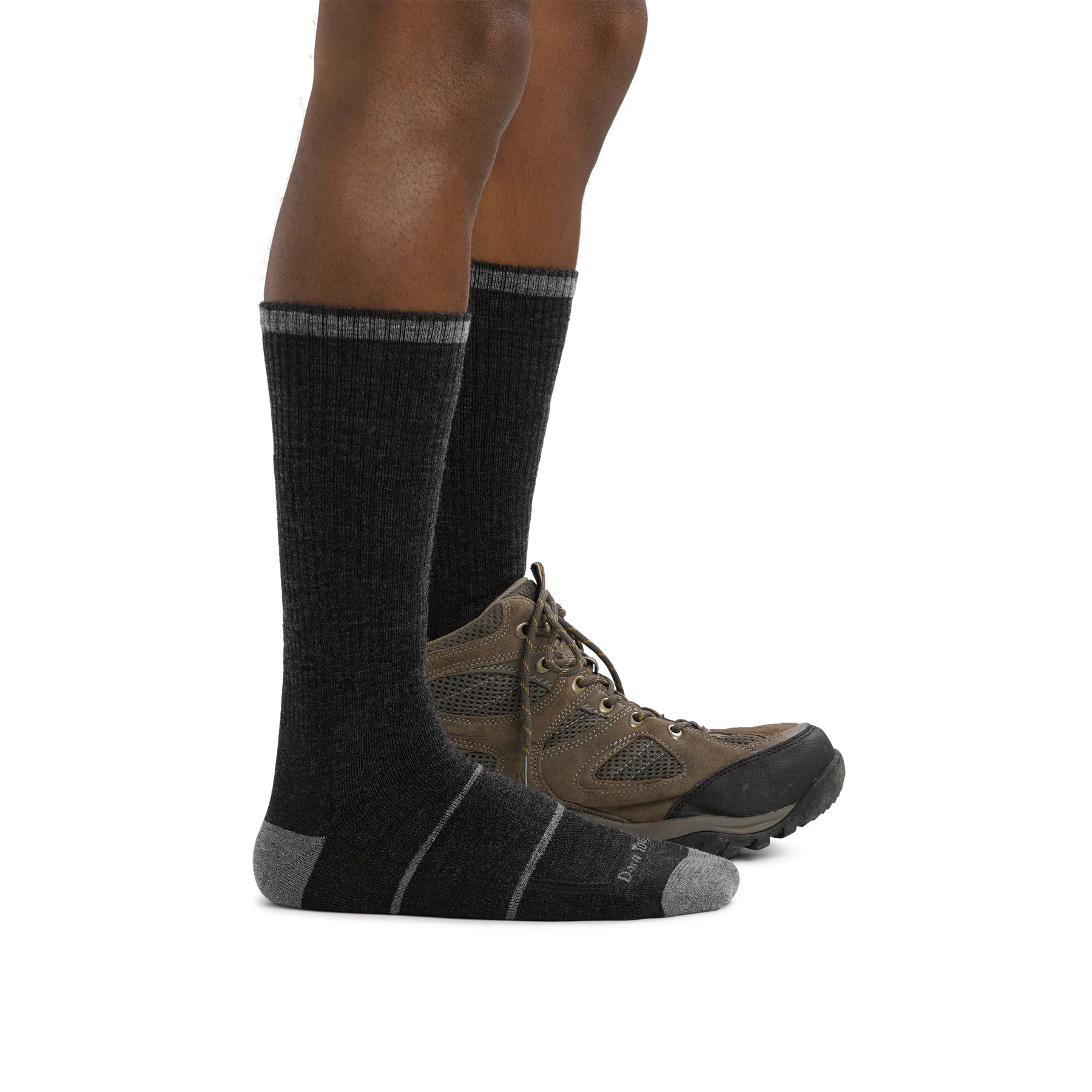 Darn Tough Men's William Jarvis Boot Midweight Work Sock in Gravel #2009