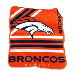 Denver Broncos 50 x 60 Raschel Throw Blanket