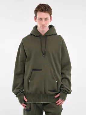 Displacement Hoodie (4871-GREEN-DARK-GREY)