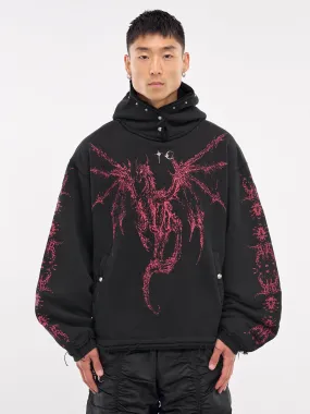 Dragon Stud Hoodie (SS1002-BLACK)