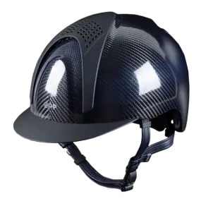 E-LIGHT Carbon Helmet - Shine Blue with 2 Matt Inserts by KEP