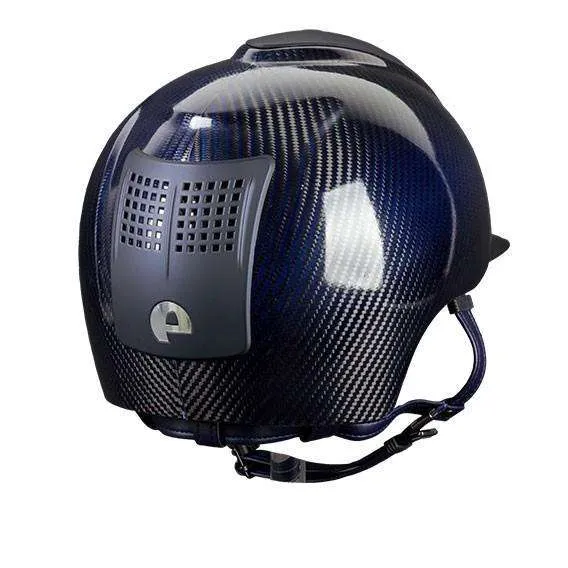 E-LIGHT Carbon Helmet - Shine Blue with 2 Matt Inserts by KEP