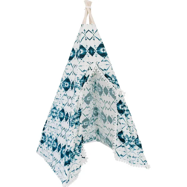 E&E Indigo Play Tent, Blue/White