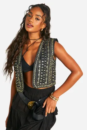 Embellished Vest