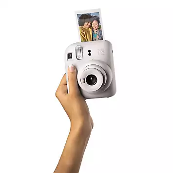 Fujifilm Instax Mini 12 Instant Camera with 40 Shot Film Pack - Clay White | Kaleidoscope