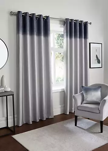 Fusion Ombre Strata Pair of Eyelet Curtains | Kaleidoscope