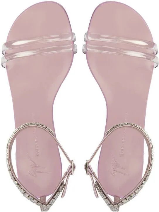 Giuseppe Zanotti Agathe Plexi sandals Pink