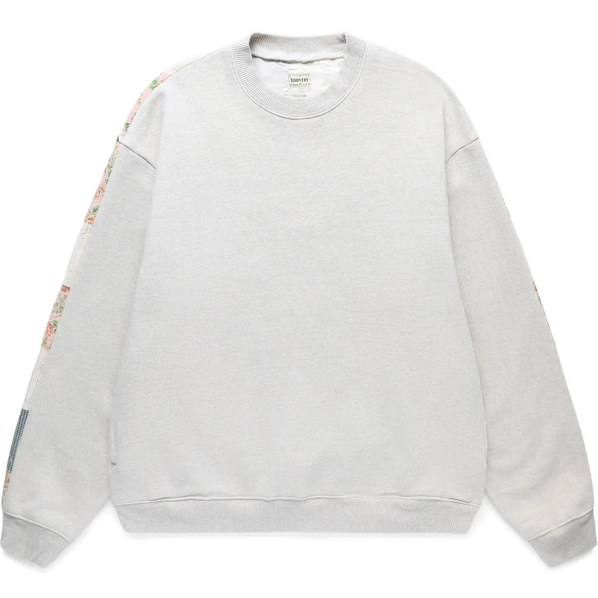 GRANDRELLE SWT KNIT X AMERICAN QUILT 2TONE BIG SWEATSHIRT ECRU | Bodega