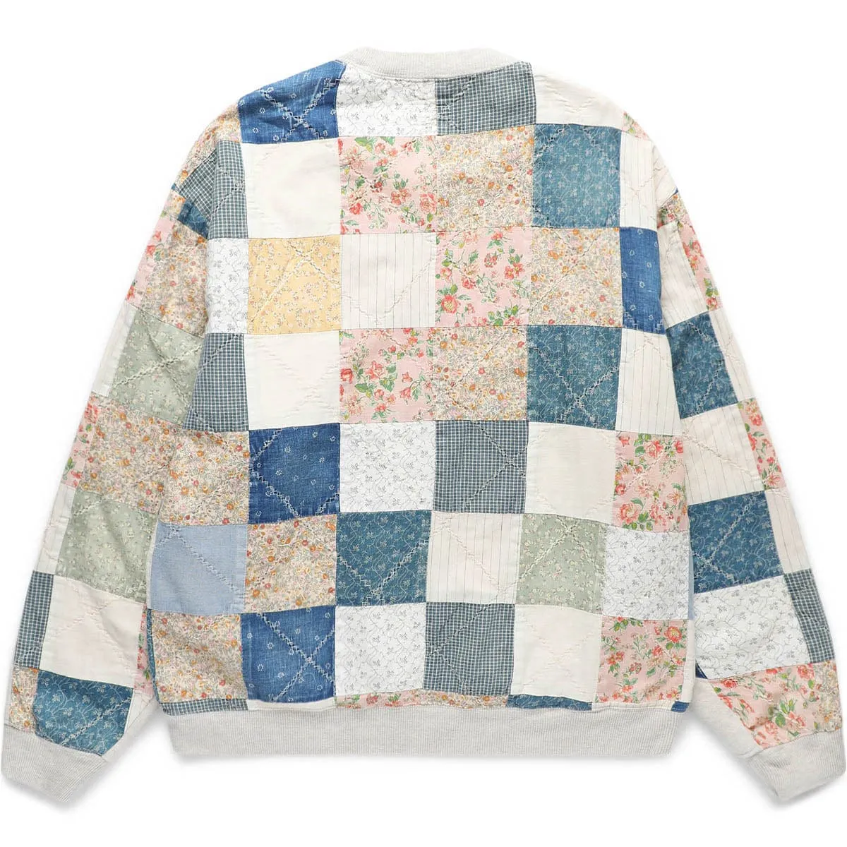 GRANDRELLE SWT KNIT X AMERICAN QUILT 2TONE BIG SWEATSHIRT ECRU | Bodega