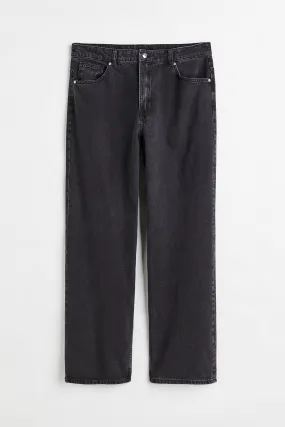 H&M+ 90s Baggy High Jeans - High waist - Long - Black - Ladies | H&M GB