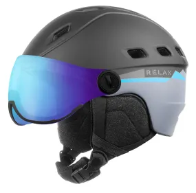 helmet Relax Polar Visor - RH30B/Matte Black/Gray/Blue