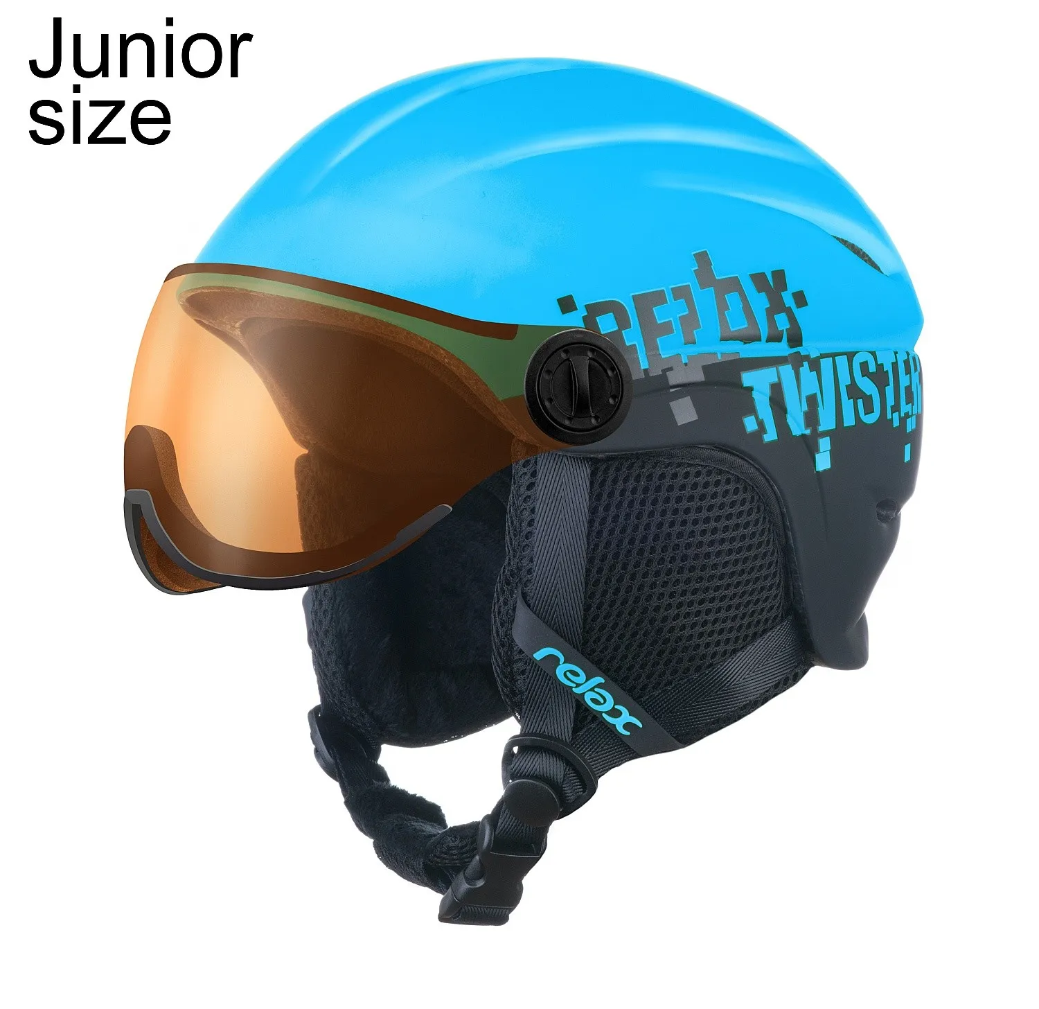 helmet Relax Twister Visor - RH27J/Matte Blue/Black - unisex junior