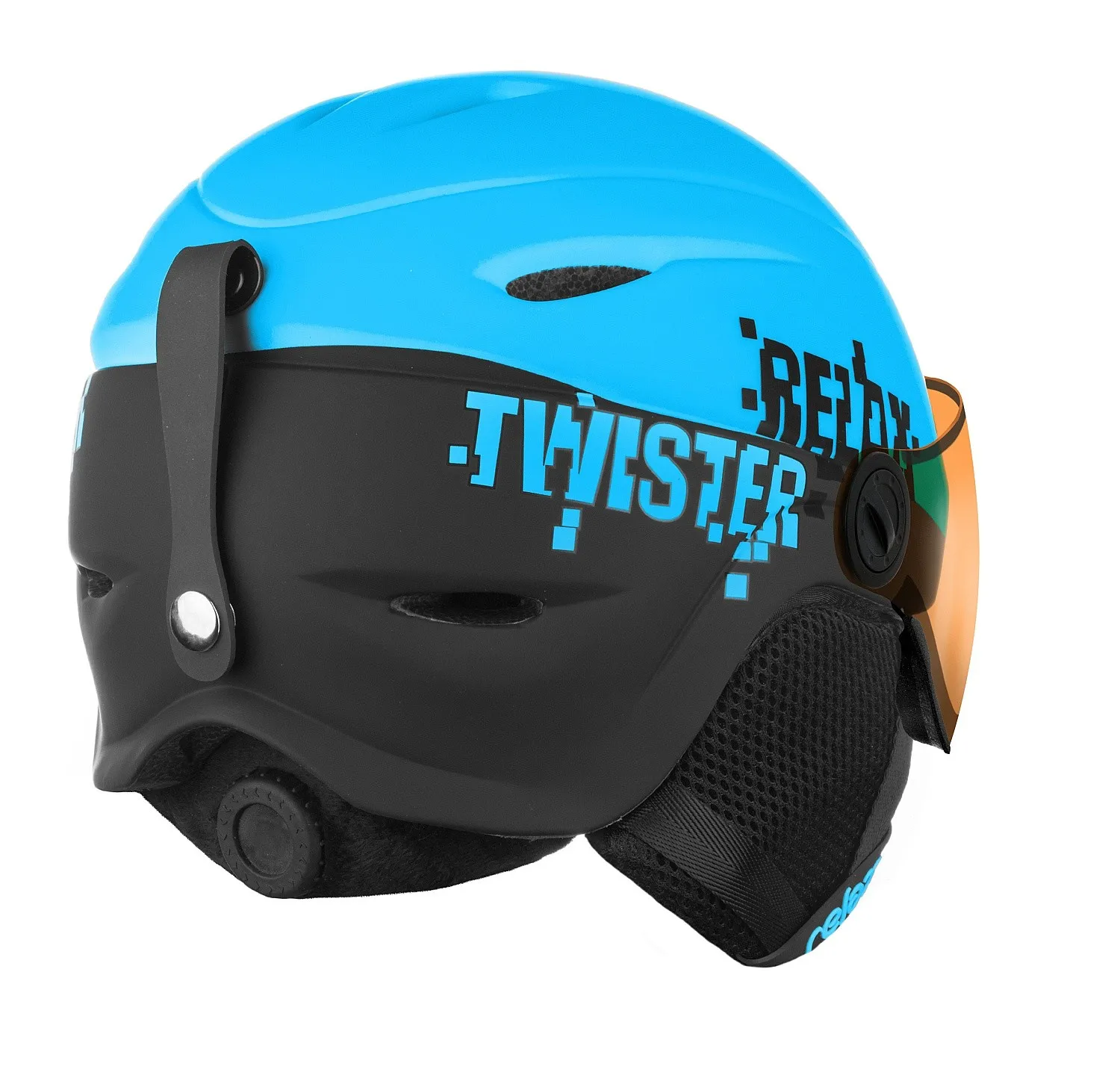 helmet Relax Twister Visor - RH27J/Matte Blue/Black - unisex junior