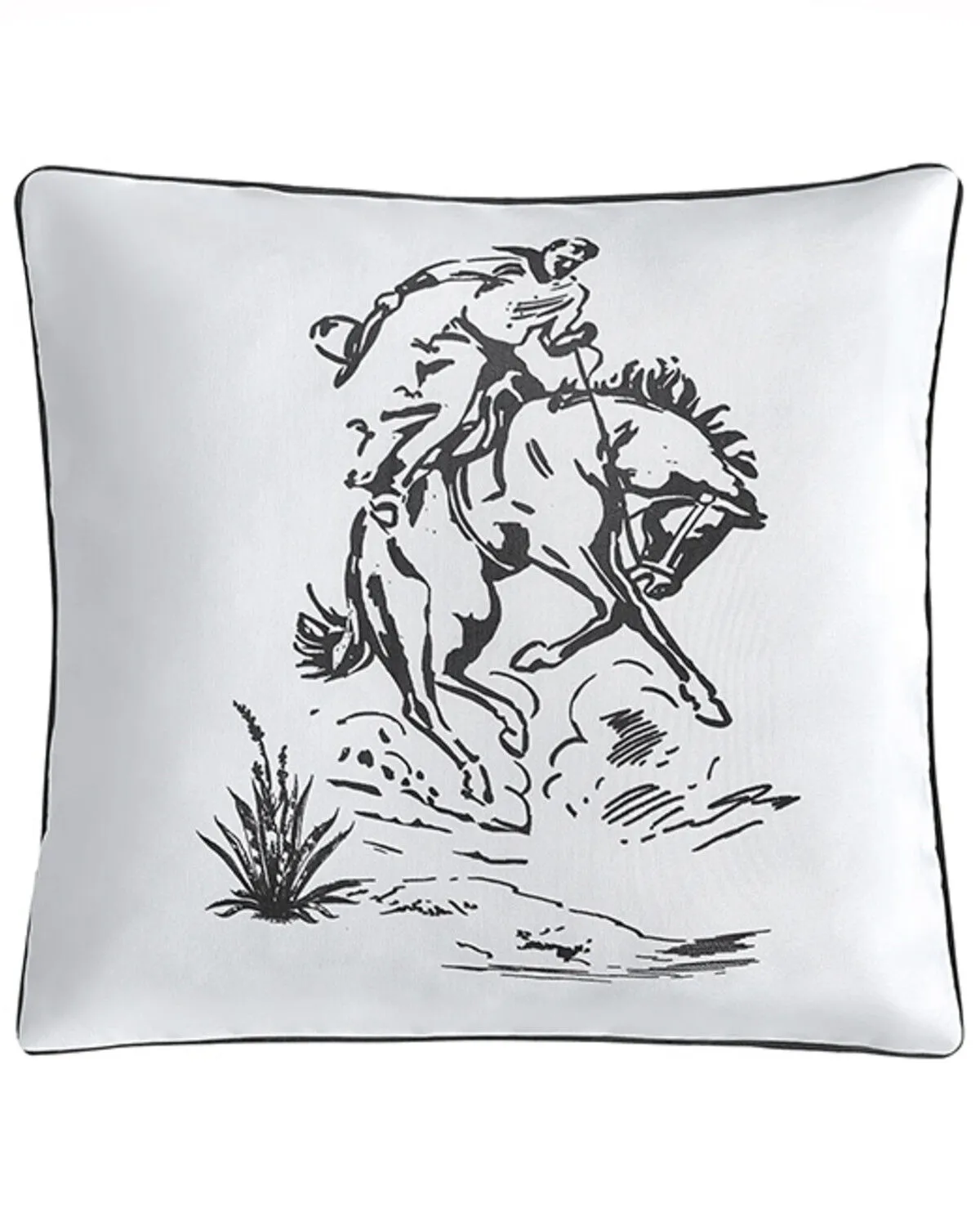 HiEnd Accents Ranch Life Bronc Rider Pillow