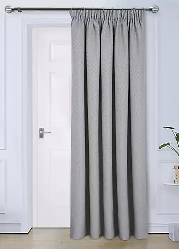 Home Curtains Woolacombe Thermal Lined Pencil Pleat Door Curtain | Kaleidoscope