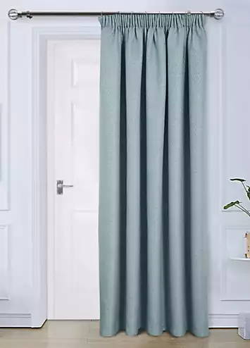 Home Curtains Woolacombe Thermal Lined Pencil Pleat Door Curtain | Kaleidoscope