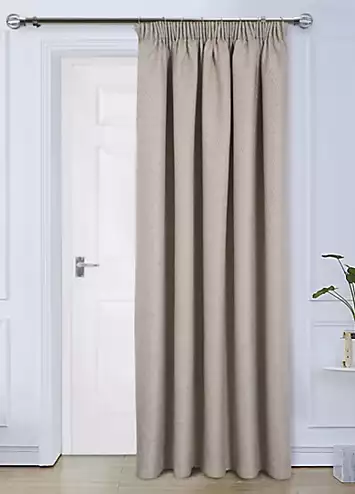 Home Curtains Woolacombe Thermal Lined Pencil Pleat Door Curtain | Kaleidoscope